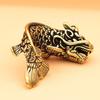 3D Mini Dragon Casting Animal Figurine Retro Style Brass Sculpture Home Office Room Desktop Decoration Collect Ornaments Gift