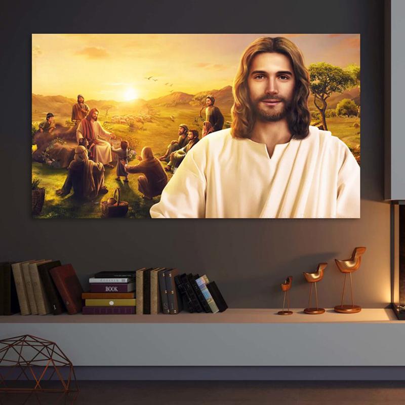 Бог Иисус холст печать плакатов современная живопись христианские настенные художественные картины для гостиной спальни украшения дома подарки