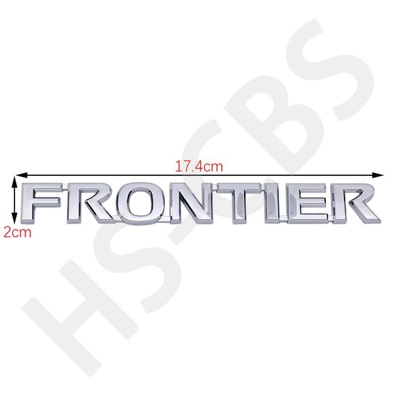 ABS 3D Эмблема Буквы Frontier Боковой Логотип Значок на Задний Багажник Наклейки на Заднюю Дверь Для Стайлинга Автомобиля Внешние Аксессуары