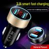 Multi-Function Dual USB Car Charger with Digital Display