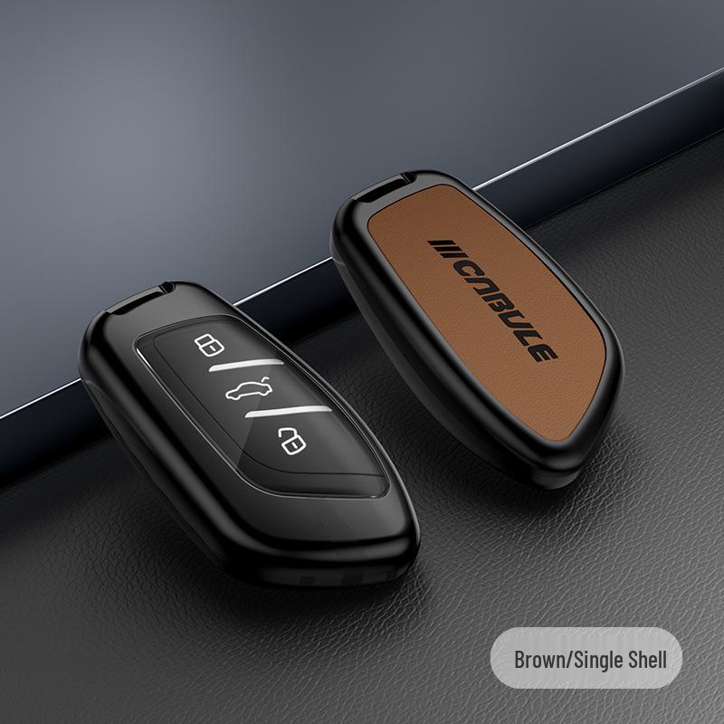 Roewe Smart Key Cover: Metal-Leather for I5 RX3 5 MAX CLEVER RX5 eMAX Models