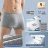 Men's Wash-Free Disposable Polyester Cotton Travel Briefs - Plus Size Four-Corner Shorts