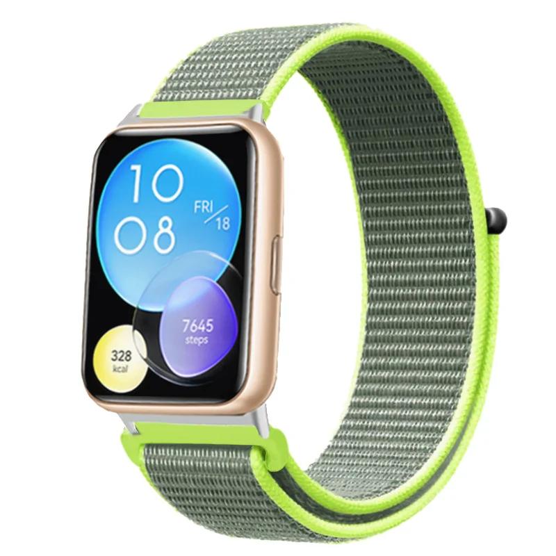 Нейлоновый ремешок для Huawei Watch Fit 2 Ремешок для умных часов Аксессуары для замены браслета Correa Huawei Watch fit2 active