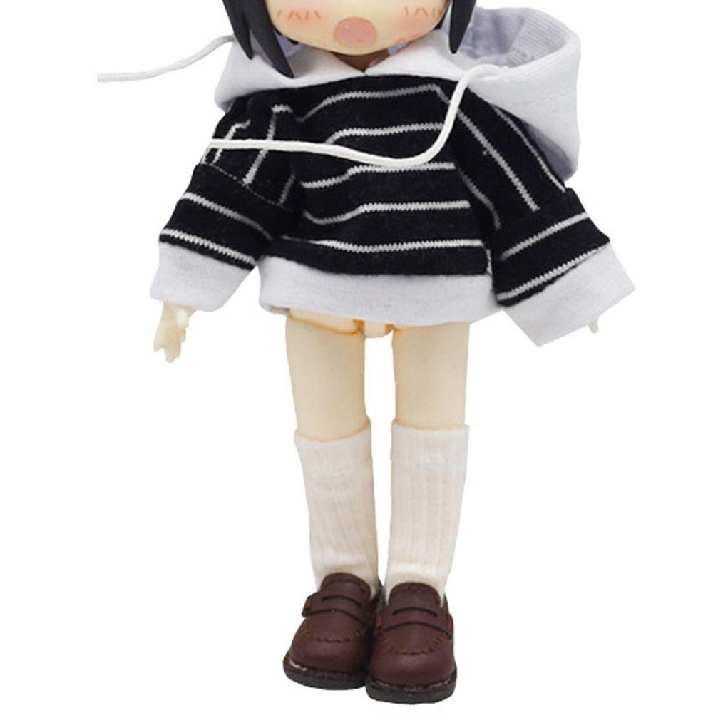 Одежда Аксессуары 11,1/12 Кукольная футболка Свитер Полосатый свитшот Длинный рукав Одежда Кукольное пальто