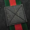 Used 9539 GG Canvas Tote 189669 7924 A4 Cotton Calfskin Web Stripe Green Red Logo Embossed Black Unisex from Japan