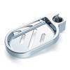 Adjustable For 2.2/2.4/2.5cm Home Rail Slide Soap Dish Silver Soap Holder Plate Bath Shower Home Bathroom Fixture