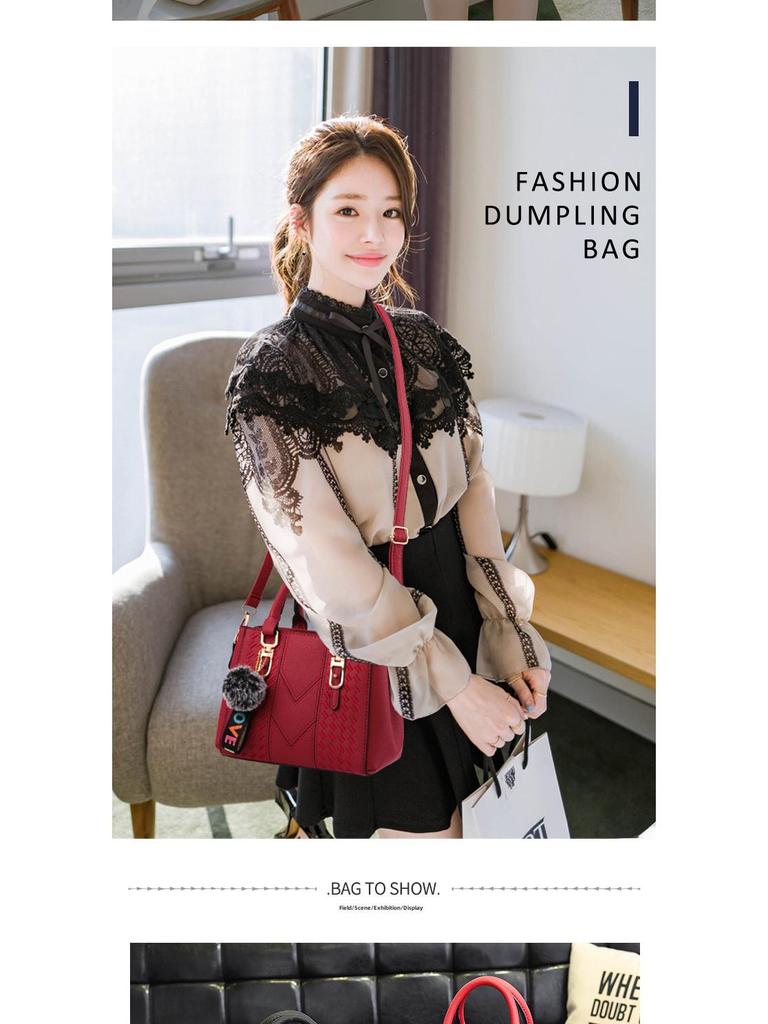 Модные женские сумки 2025 года: Стильные европейские и американские сумки на ремне с подвесками в виде шариков для волос