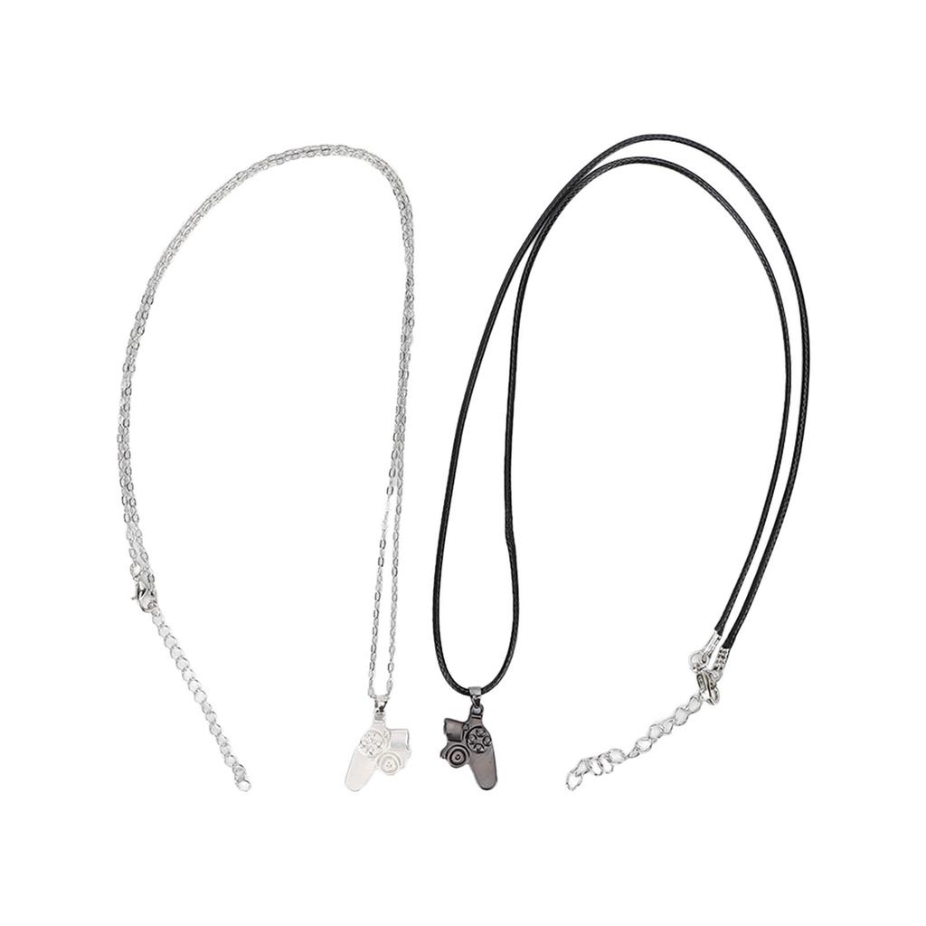 2pcs Exquisite Matching Controller Necklaces Magnetic Pendants Necklace Valentine s Day Necklace