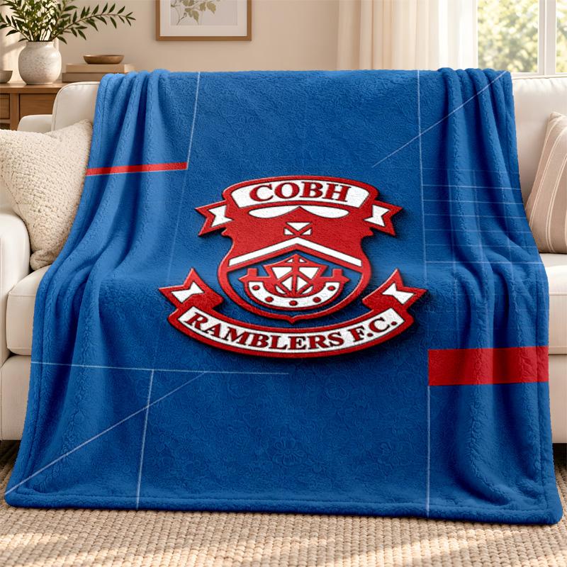 Cobh Ramblers blanket Flannel Blanket Soft Cozy Plush Throw for Sofa Bed Lightweight Home Decoration Outdoor camping