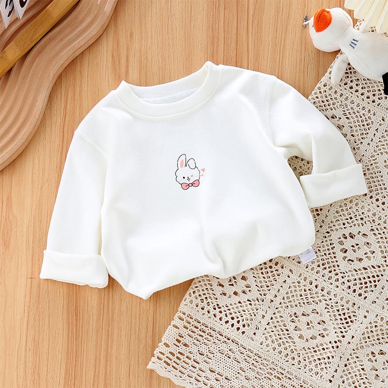 Детские нижние рубашки, весенне-осенние детские футболки с длинными рукавами, осенняя одежда из чистого хлопка, топы для мальчиков и девочек до года, детские