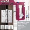 Door Hinge and Door Latch Installation Kit, Door Hinge Mortiser Template, Door Latch For Accurate Chiseling And Scoring