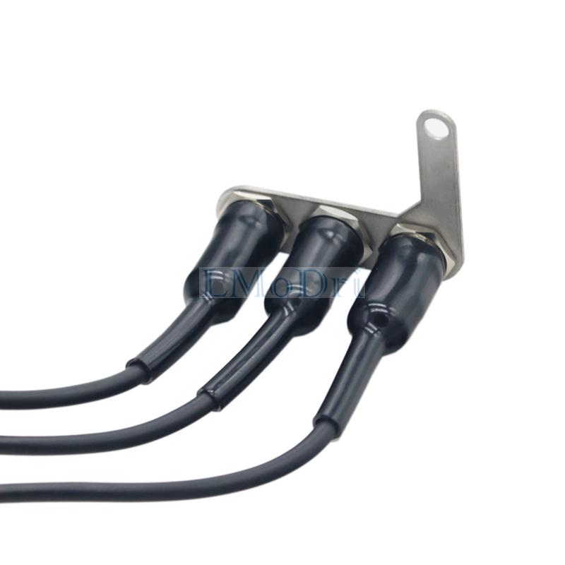 Мотоциклетный переключатель на руле, регулируемое крепление, водонепроницаемые переключатели ВКЛ-ВЫКЛ, 3 кнопки для фар, звуковой сигнал поворота с