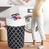 Aluminum Handle Foldable Waterproof Laundry Basket - Large Capacity, Thickened Storage for Dirty Clothes