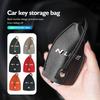 Leather Car Key Protective Case Keychain Storage Bag Coin Purse Accessories For Hyundai N Line Tuscon NX4 I20 I30 I10 Sonata bw1