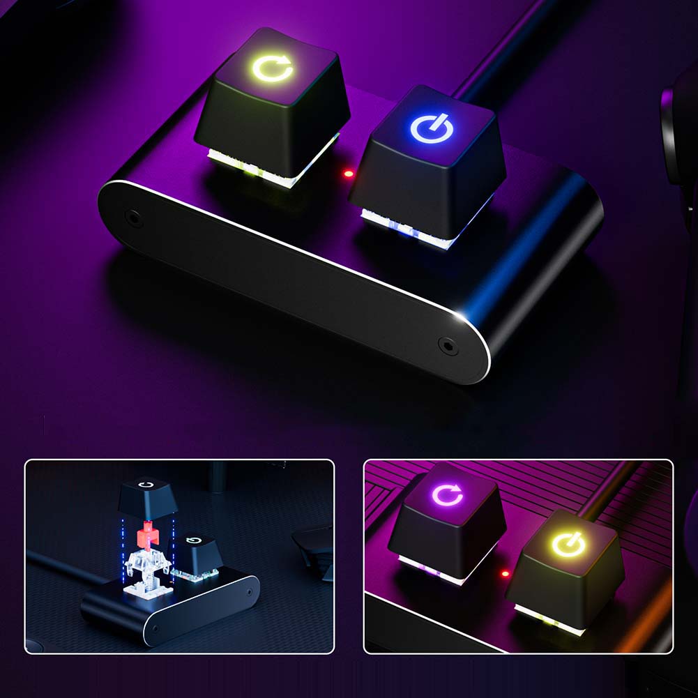 PC Power Button Extended Startup Desktop Switch Splitter HDD LED External Power Supply Button for Computer Motherboard
