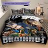 Wild Animal Collage Artwork Print 3Pcs Bedding Setduvet Cover With 2 Bedropillowcase Home Birthday Gift