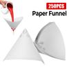 Disposable Conical Nylon Micron Papers Paper Funnels Tools Paint Filter 100 Mesh 200 Pcs Purifying Straining Cup Funnel