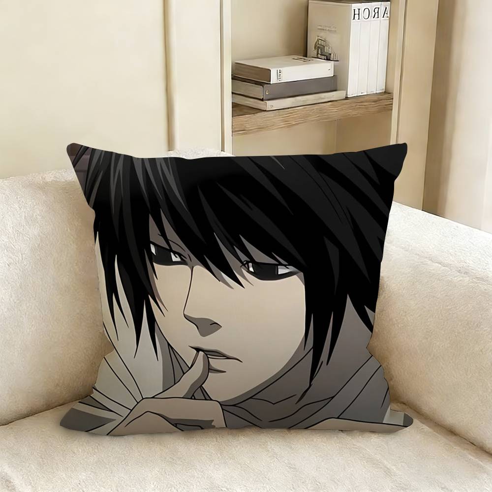 L-Lawliet D-Death Note Наволочка для подушки Наволочка на диванную подушку для гостиной Подходит для домашнего декора спальни