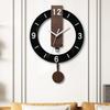 Маятниковые настенные часы для украшения дома, легко читаемые, подвесные часы для кухни, спальни, подарок