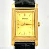Used [Rare/New Battery] SEIKO Ladies Watch Gold Minimum 1N01-5H60 391033 New Belt