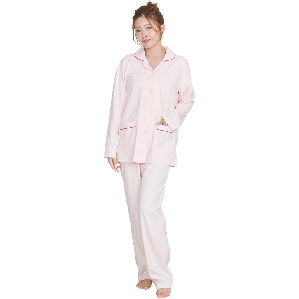 Luanna Jena Cotton Silk Jersey Long Sleeve Loungewear Designed for a Comfortable Perfect for and Size QWHI07 Designed by Sleep Experts Women's 100%