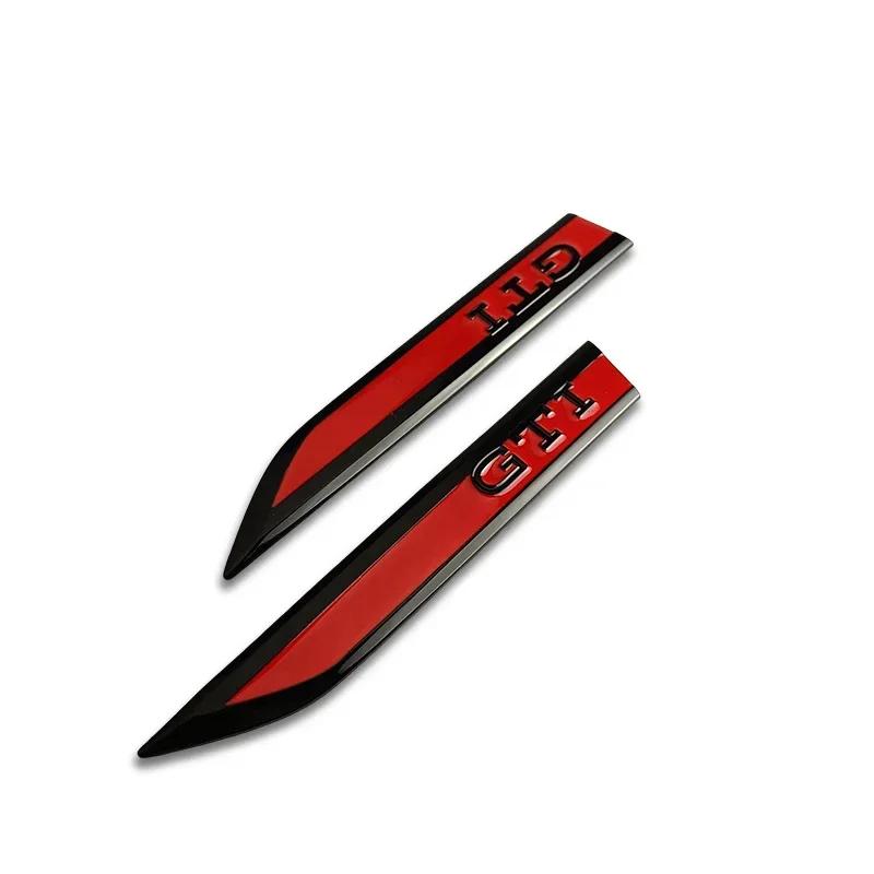 2026 Hot Sticker 2Pcs Metal Car Side Fender Bumper Strip Protective Sticker for Volkswagen GTI Golf 2 3 4 5 6 7 MK2 MK3 MK4 MK5