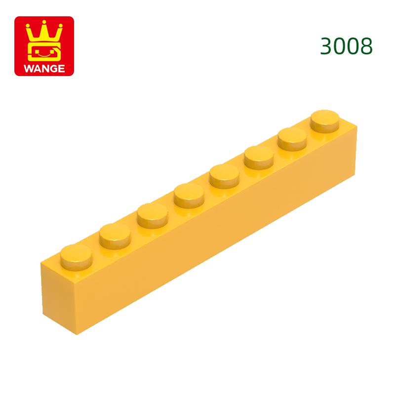 Нетоксичный 33 шт./лот 3008 1x8 Строительный блок с высоким отверстием Moc Базовые классические детали Кирпичные аксессуары Совместимы с DIY Детские игрушки Подарочная коробка