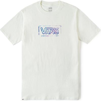 Vans Градиентный буквенный круглый вырез пуловер короткий рукав футболка женские топы Off-White VN000GTHFS8