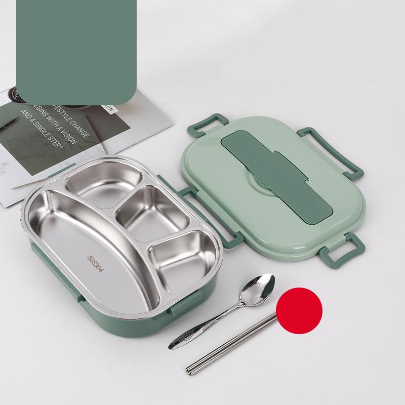 Food Storage Container Dinnerware Stainless Steel Lunch Box Portable Bento Box Food Storage Student