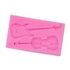 Fondant Guitar Instrument Modeling Silicone Mold Fondant Cake Decoration Silicone Mold