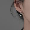 Новые корейские серебряные серьги-кольца для женщин, трендовые винтажные геометрические серьги-гвоздики с нерегулярным вывихом, ювелирные изделия