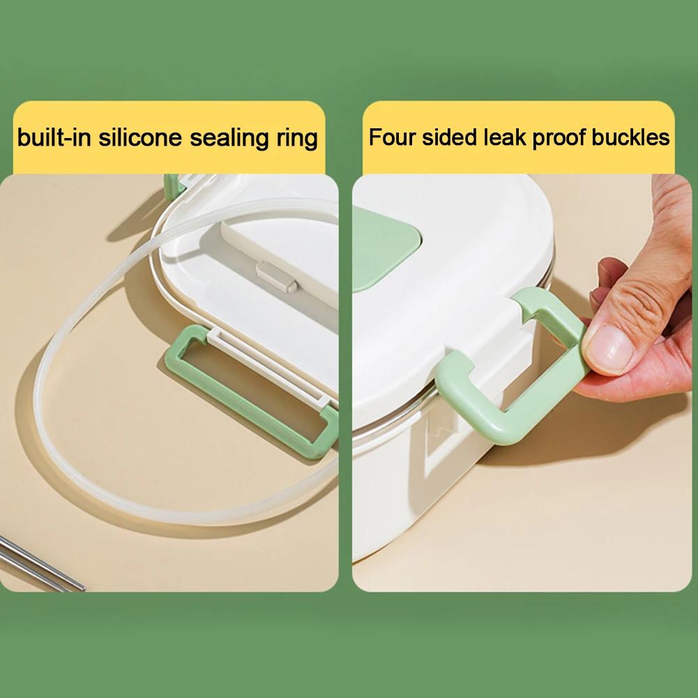 Термальный ланч-бокс из нержавеющей стали, 2/4/5 сеток, сохранение тепла, коробка для бенто, панда для взрослых, детей, школьный пикник