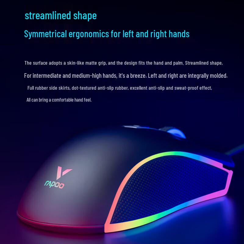 Rapoo V28S RGB Проводная игровая мышь