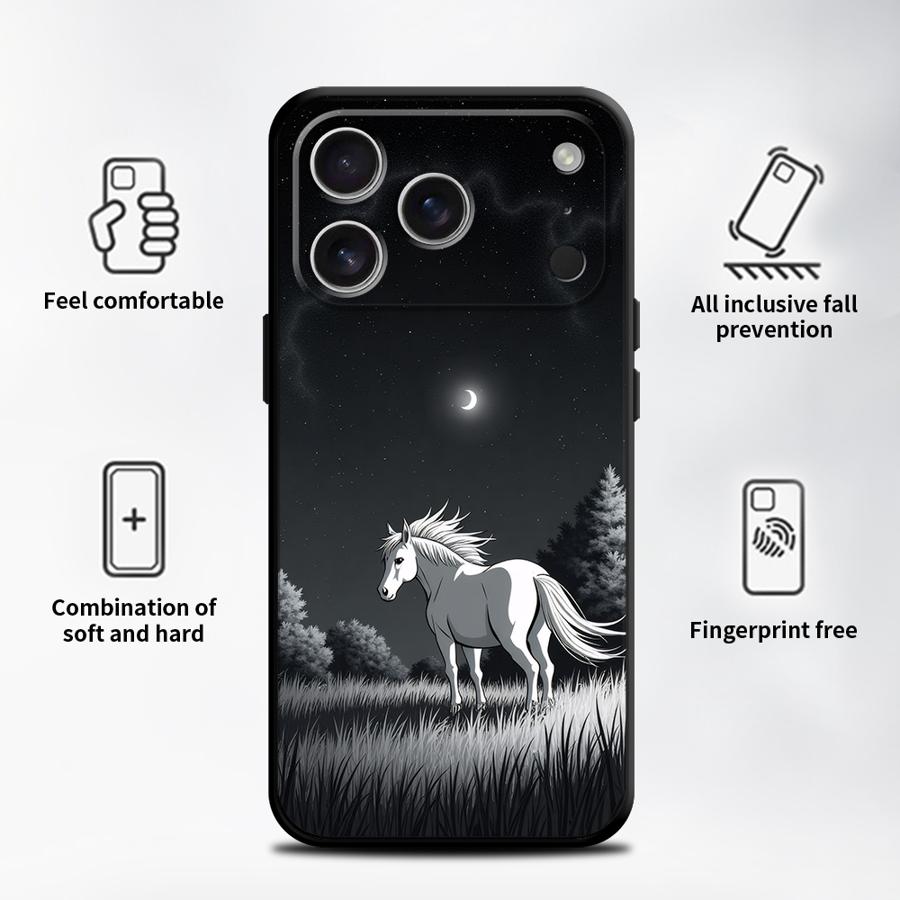 Чехол для Apple iPhone 17 Pro Max 15 Pro 7 8 12 11 Air 13 14 16 XR XS MAX Funda Чехол для телефона Небесный Конь