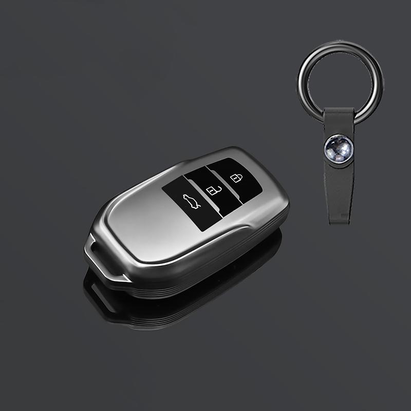 Чехол-брелок на 2/3/4 кнопки для автомобиля Toyota Rav4 Harrier Hilux Fortuner Land Cruiser Crown Highland Prado Yaris Cross Aygo X