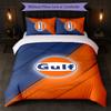 Gulf Print 3Pcs Bedding Set Duvet Cover With Two Pillowcases Soft Bed Linen For Household Bedroom