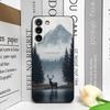 Винтажный чехол для телефона с лесным пейзажем и горным пейзажем для Motorola Moto Edge 50 Fusion 40 30 Neo G24 G75 G85 G84 G54