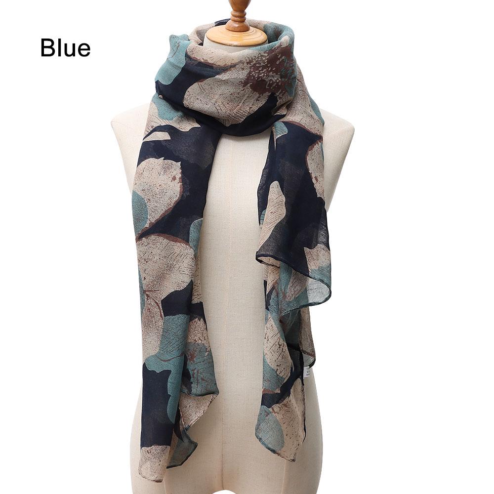 Vintage Long Women Soft Printed Scarf Wrap Voile Shawl Scarves
