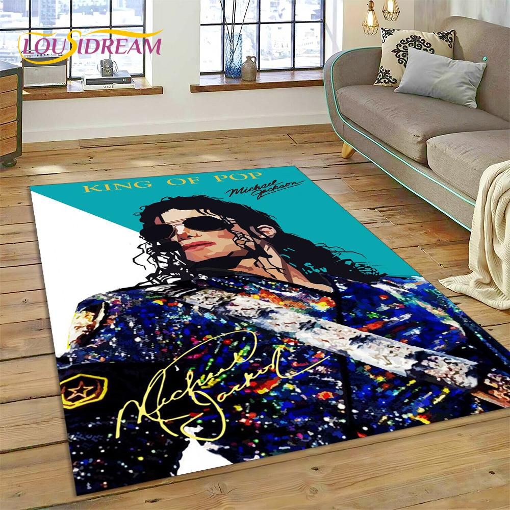 MJ Король Поп-музыки Майкл Джексон Ковер для Гостиной Спальни Домашний Декор, Нескользящий Коврик Декорация для Дивана Прикроватный Коврик Подарок
