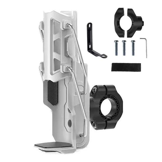 Велосипедный держатель для бутылки с водой, вращающийся на 360 градусов, с автоматическим зажимом