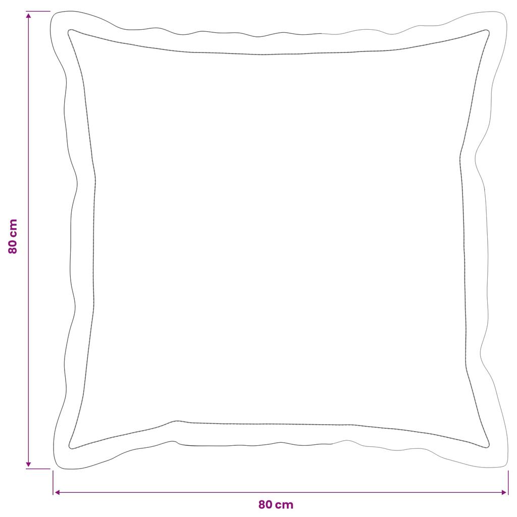 Cushion Cover 2 pcs. HOUTEN Sky Blue 80 x 80 cm