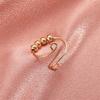 Resizable -anxiety Ring With Beads Rotate Rings Trendy Jewelry