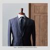 [Y&TAILOR] Галстук, изготовлен в Киото Танго, 100% шелк, однотонный, с узором пейсли и геометрическим узором, Сделано в Японии, Y&TAILOR (Темно-синий)
