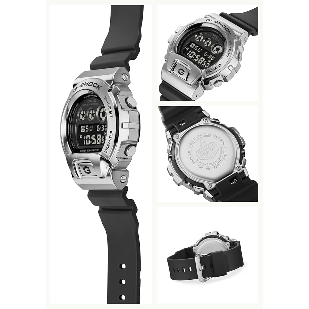 Мужские часы Casio G-Shock GM-6900U-1JF с металлическим покрытием Черные