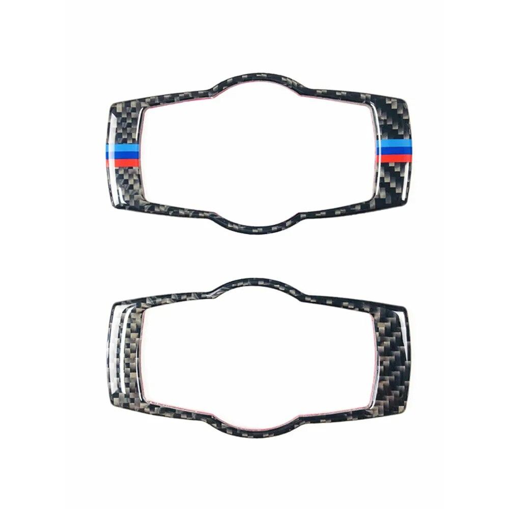 Карбоновый волокнистый автомобильный переключатель фар рамка отделка крышки наклейки высококачественный интерьер для BMW E90 E92 E93 3 серии автомобильные аксессуары