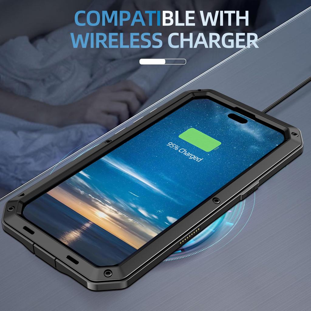 Для iPhone Air 17 16 15 14 13 12 11 Pro Max XS 8 7Plus Бронированный Металлический Чехол-Бак Алюминиевый Винтовой Бампер Ударопрочный Защитный Чехол для Экрана