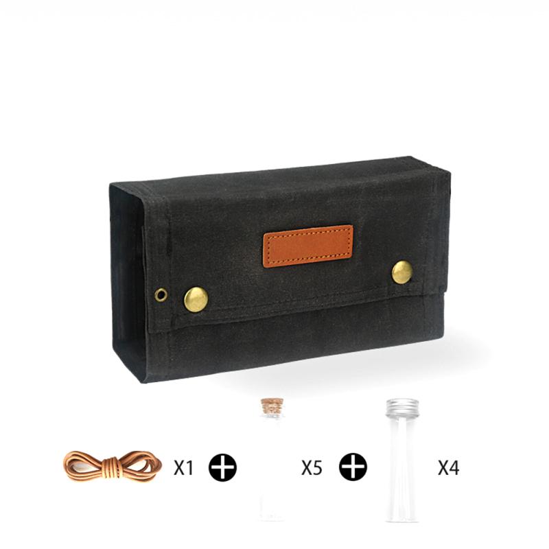 Portable Spice Bag Canvas Seasoning Storage Bag Organizer Seasoning Bottle Holder For Outdoor