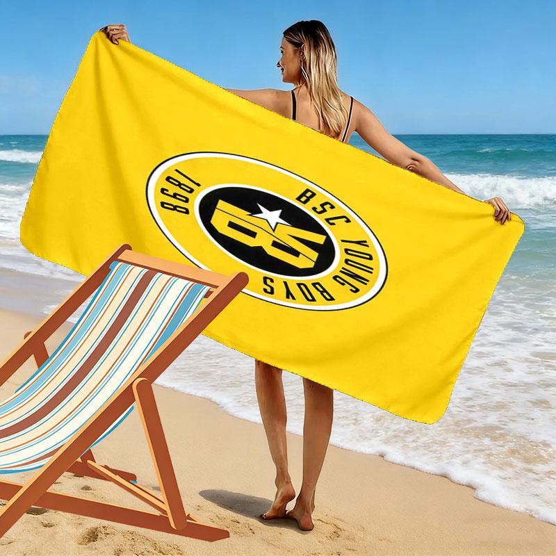YB Print Beach Towel, Large Soft Quick Dry Towel for Beach Camping Swimming