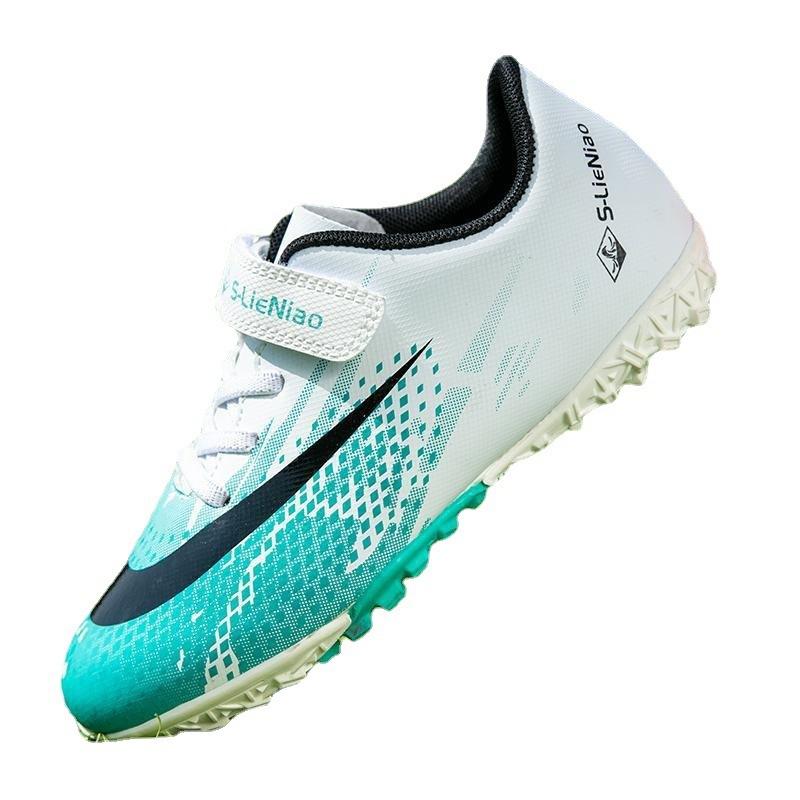 Children's football shoes boys and girls broken nail training shoes TF primary school students sports shoes middle and older children artificial grass