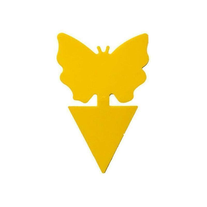 Липкая ловушка, ловушка для фруктовых мух и комаров Желтые липкие ловушки для насекомых Ловец насекомых для белых мух, грибных комаров, летающих насекомых, аксессуары для домашнего сада